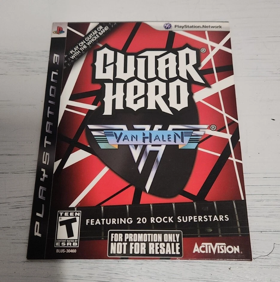 Guitar Hero Van Halen PS3 Promo Not For Resale Disc With Sleeve