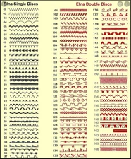 Vintage Elna sewing machine  DISC CAMS single and double