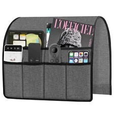 Non-Slip Couch Sofa Arm Rest Organizer with 6 Pockets for TV Remote Control
