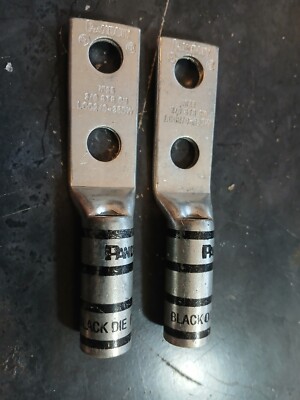 Pan-Lug  LCC2/0-38DW-X Copper Compression Connectors - Lugs LCC2/0-38DW 2 hole