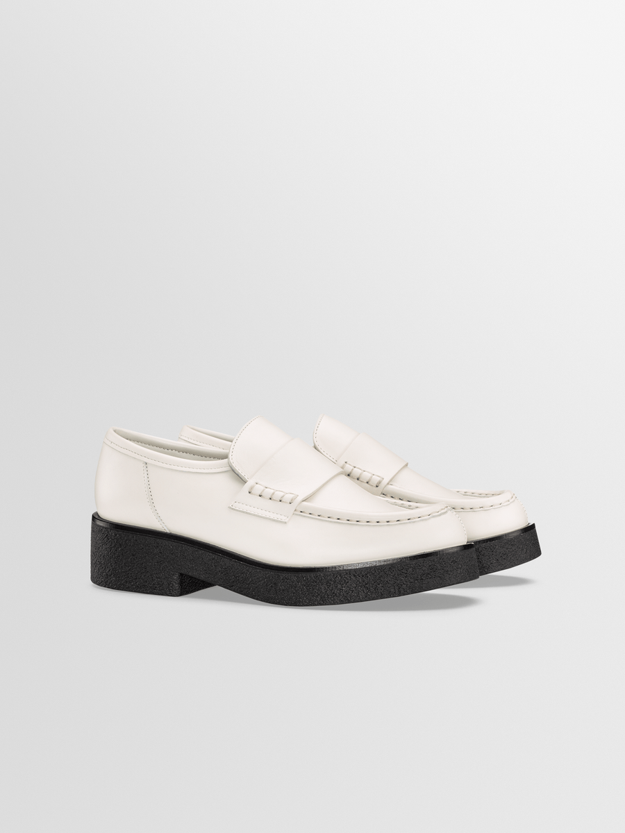 Koio Bari Leader Loafers KOIO Bari Platform Loafer In Ivory Made in ITALY Sz 38 Ret  main image 4