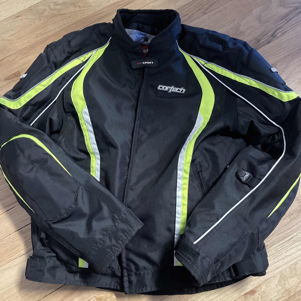 Cortech GX Sport Black and Hi-Vis Motorcycle Jacket Men's