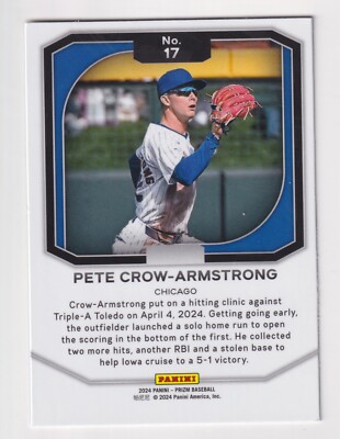 2024 Panini Prizm TOP TIER #17 PETE CROW-ARMSTRONG RC Rookie