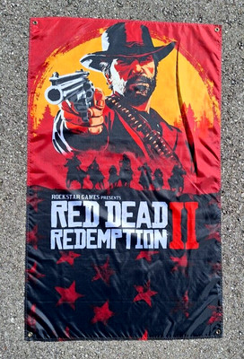 RED DEAD REDEMPTION 2 Flag/Poster/Banner/Merchandise/Deko/Gaming