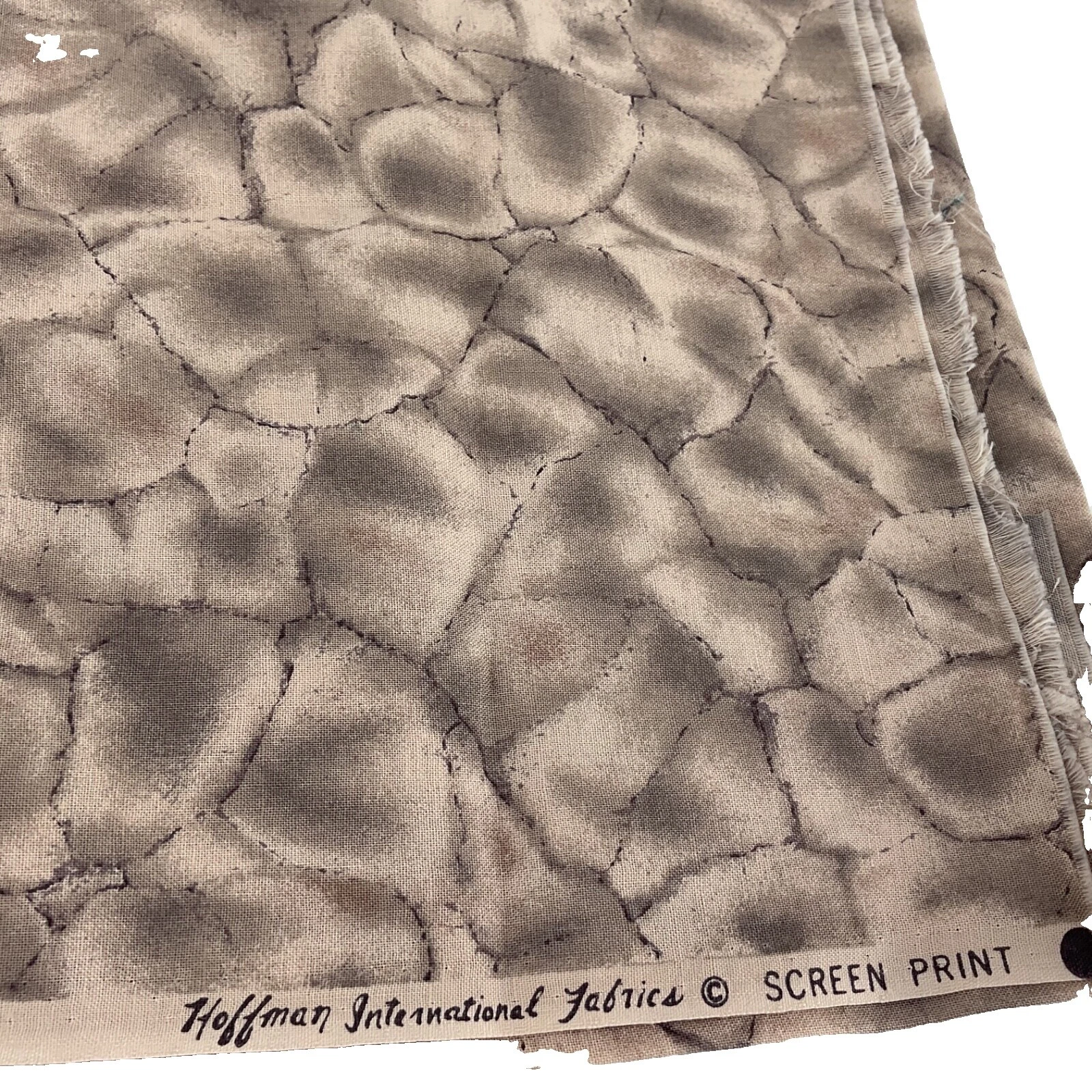 Tela Marrón Algodón Hoffman California Fabrics