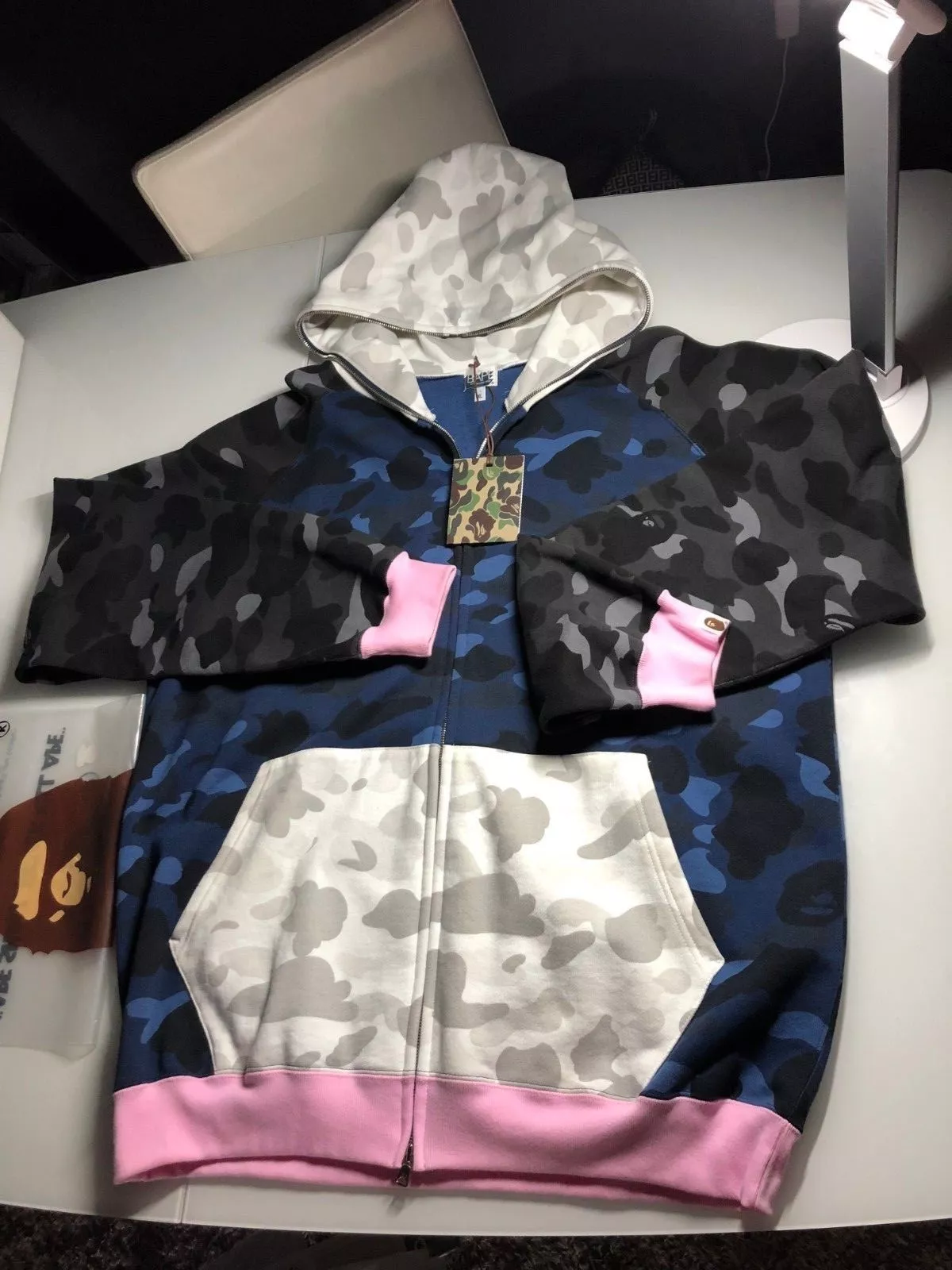 Authentic BAPE 2006 Bapesta Black White Camo Hoodie XL Rare New with Tags in Nepal at NPR 152445 Rating 5