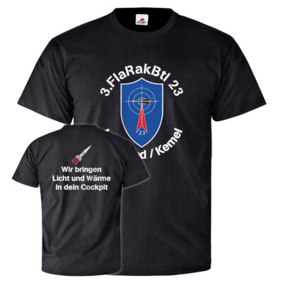3 FlaRakBtl 23 Heidenrod Kemel Licht & Wärme Flugabwehrrake T Shirt #26256