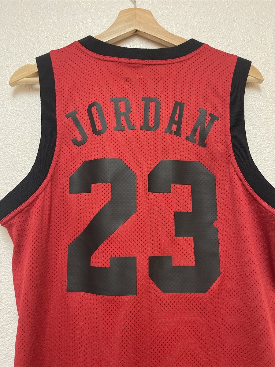 Nike Air Jordan Red Mesh Tank Top Jersey AR0026-687 Men's Sz M | eBay