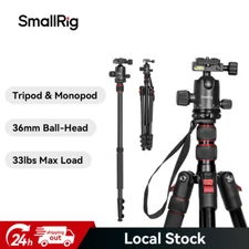 SmallRig 78" Camera Tripod, Foldable Aluminum Tripod & Monopod, 360°Ball Head
