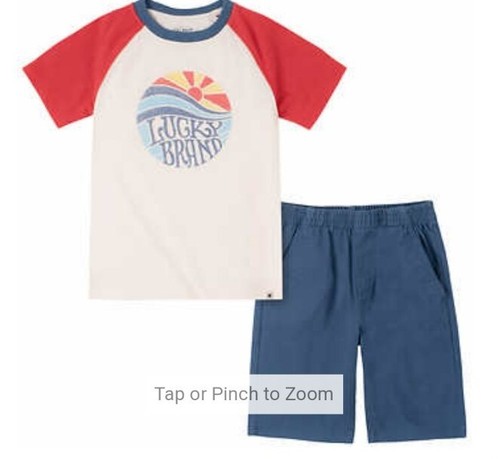 Set camicia/shorts ragazzo marca Lucky - Foto 3 di 9