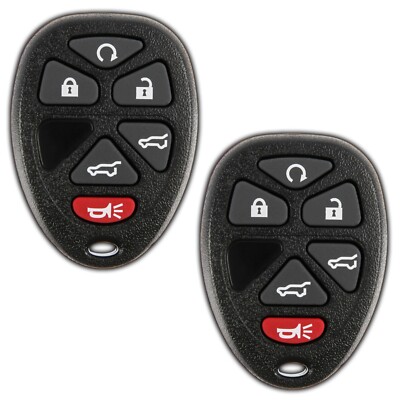 2 Replacement For GM Remote PN 15913427 OUC60270 2007?2014 6-Button Key Fob