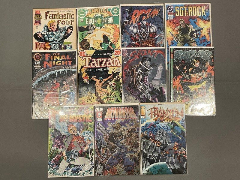 Tarzan Green Lantern Miscellaneous Comic Book Lot of 11 Vintage Comics
