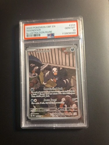 PSA 10 - Houndour 204/197 SV03: Obsidian Flames Holo