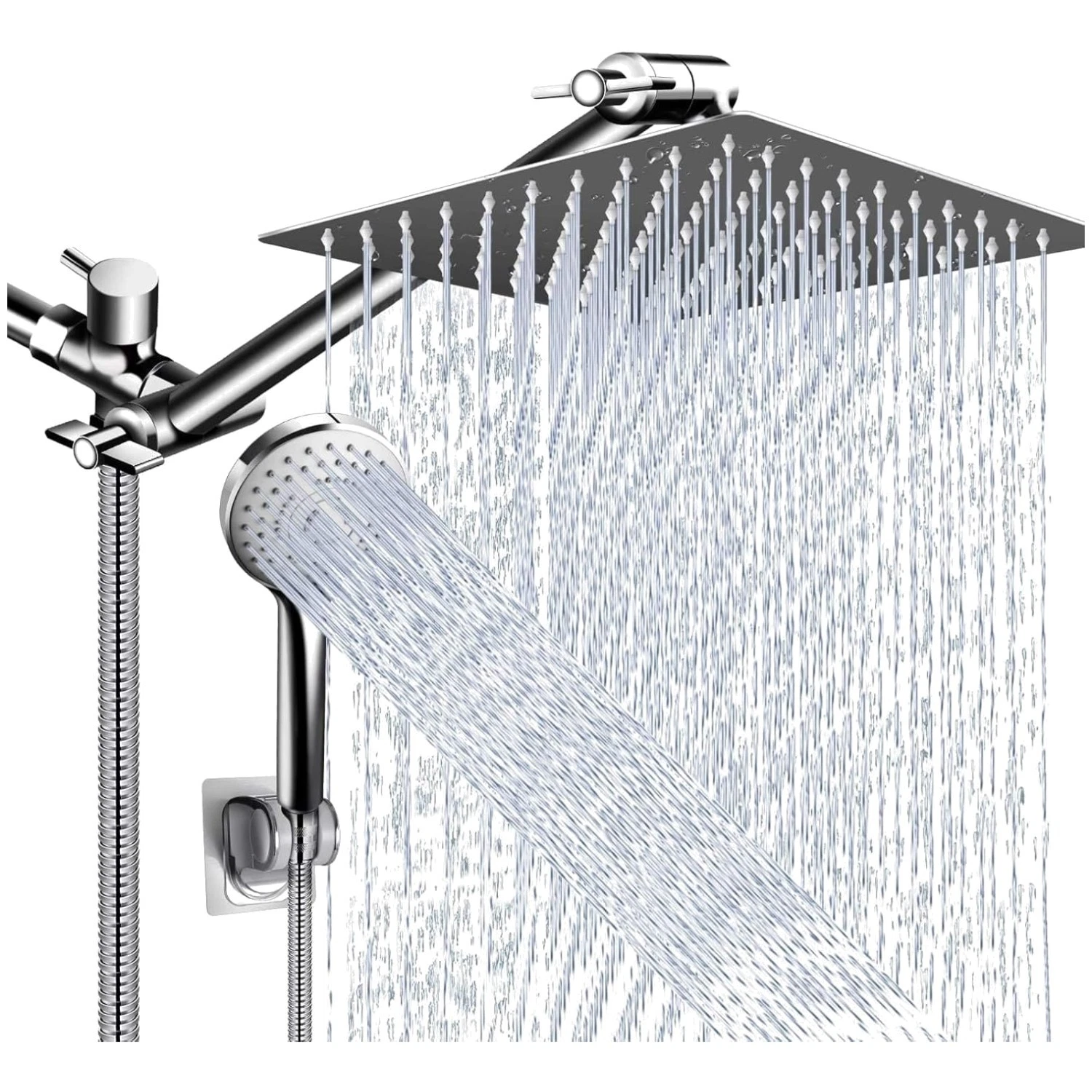 10" High Pressure Rain Shower Head Combo with Handheld