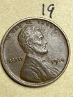 1914 (P) LINCOLN WHEAT CENT, "EXTREMELY FINE" condition #19