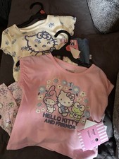 2 Hello Kitty 2 Piece Sets, Size 2T, New With Tags. Short and Skirt Set.