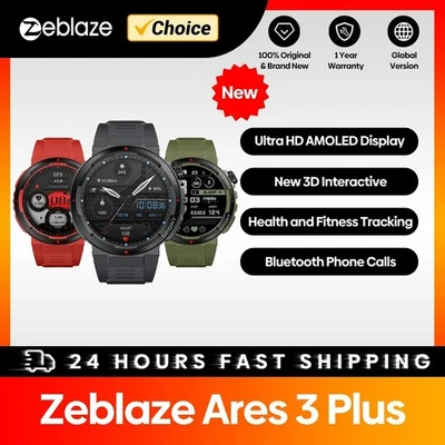 New Zeblaze Stratos 3 Ultra GPS Smart Watch Built-in Dual-band GNSS