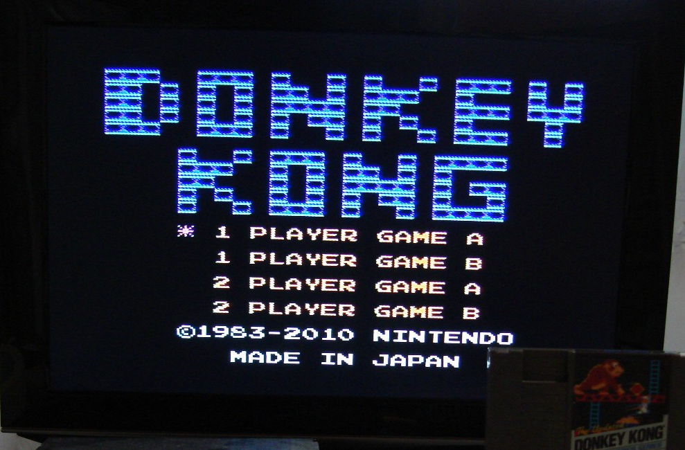 Donkey Kong Original Edition Pie Factory NES Game Cartridge Cement  Factory Blk