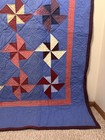 Handmade Patchwork Cotton Pinwheel Quilt — photo 2