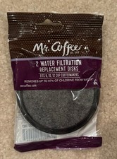 Mr. Coffee Water Filtration Genuine Replacement Disks 2 Pack 155835 Rev B New