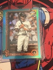 Topps 2025 Chrome Update Christian Koss Giants Rookie Teal Serial #USC26 /299