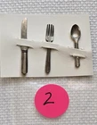 Vintage BARBIE Hostess Set #1034 Candy Striper #889 (1964-65) Knife Fork Spoon 2