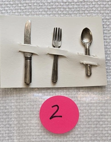 Vintage BARBIE Hostess Set #1034 Candy Striper #889 (1964-65) Knife Fork Spoon 2