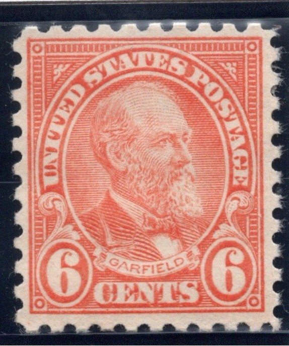 SC#587, 1923--6c Garfield, Perf. 10, Mint But Has Been Hinged