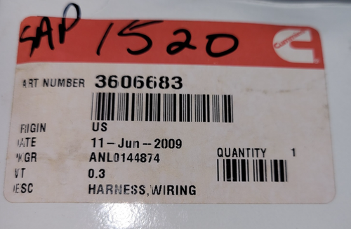 Cummins Wiring Harness 3606683 for QSL Series 8.9L Engines (B653) - Picture 9 of 11