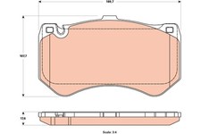 TRW Bremsbelagsatz Scheibenbremse GDB1907 für MERCEDES C217 C190 X218 GLC C205 TRW Bremsbelagsatz Scheibenbremse GDB1907 für MERCEDES C217 C190 X218 GLC C205