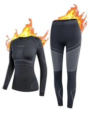 NOOYME Thermal Underwear Base Layer for Women, Long Johns for Cold Weather