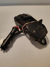 Car-Shaped Black MP3 Player with USB Car Charger Unique Novelty Vehicle Design