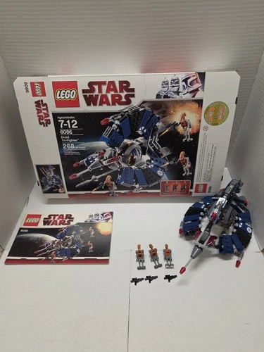 LEGO Star Wars Droid Tri-Fighter 8086 Complete Set w/Box & Minifigures
