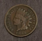 1886 Type 2    Indian Cent Good Lot 4621