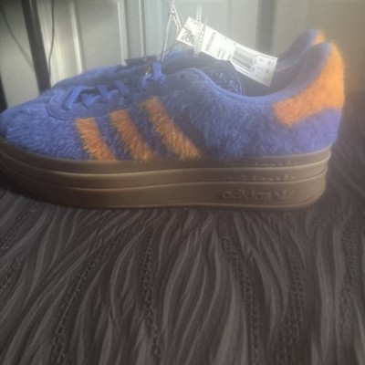 Adidas Gazelle Bold Blue And Orange Colorway , No Box Size 9 1/2