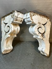 Antique Victorian Wooden Gingerbread Corbel / Decorative Bracket 9x14&rdquo;