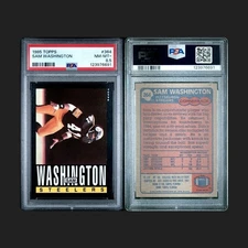 1985 Topps SAM WASHINGTON PSA 8.5