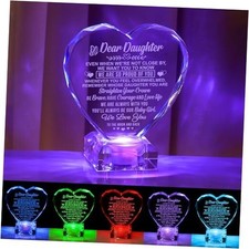 Love Crystal Gifts for Daughter Christmas Day Birthday from Mom Dad, Daughter-1