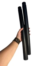 17" Vacuum Extension Wands | Set of 2 Black Replacement Attachment Tubes