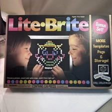 Basic Fun LITE Brite Magic Screen Light Bright 326 Pieces Bonus Set