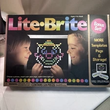Basic Fun LITE Brite Magic Screen Light Bright 326  Pieces Bonus Set
