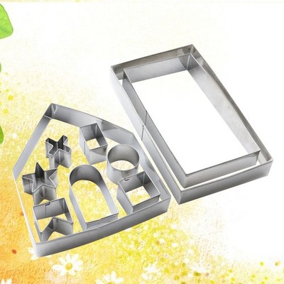 10 PCS Baking Tools Gingerbread Chocolate Mold Christmas Cookie Molds