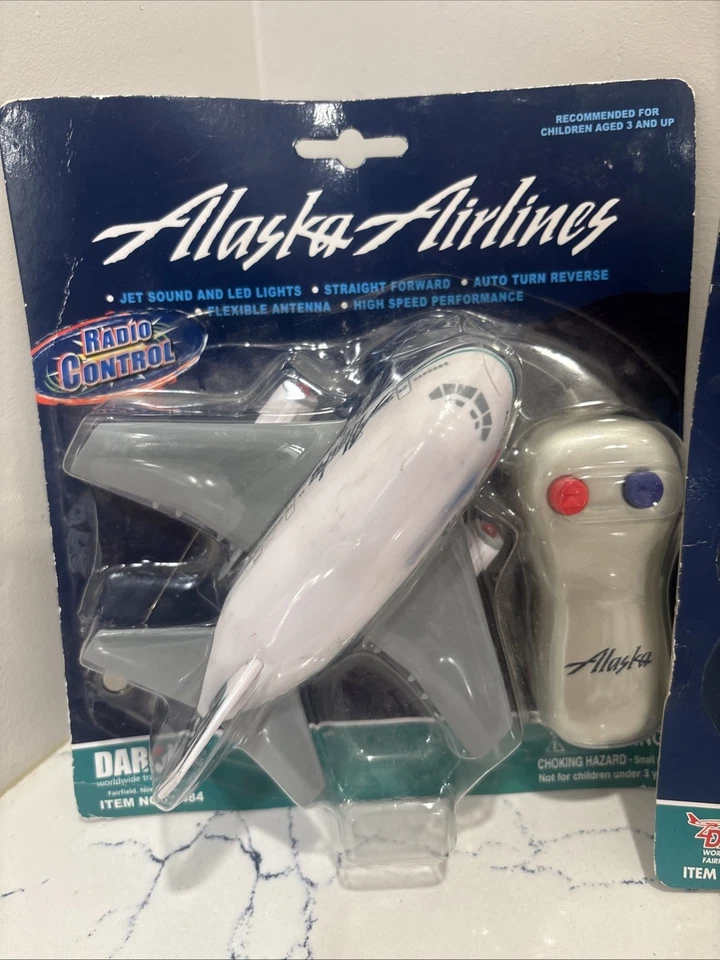 Air Alaska Radio Controlled Airplane & Pull Back Action Plane Lot - NIB  ✈️ - Image 2 of 4