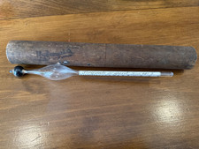 Vintage Alcohol Hydrometer With Wooden Case 1880-1900