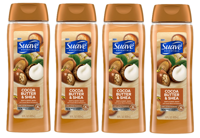 #ad Suave Essentials Body Wash Creamy Cocoa Butter and Shea 18 oz 4 Pack $10.69