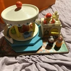 Vtg 1972 Fisher Price Little People Play Merry Go Round Carousel Works