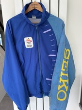 Vintage Seiko Barcelona 92 Olympics Jacket Mens L Official Timer 1992 USA