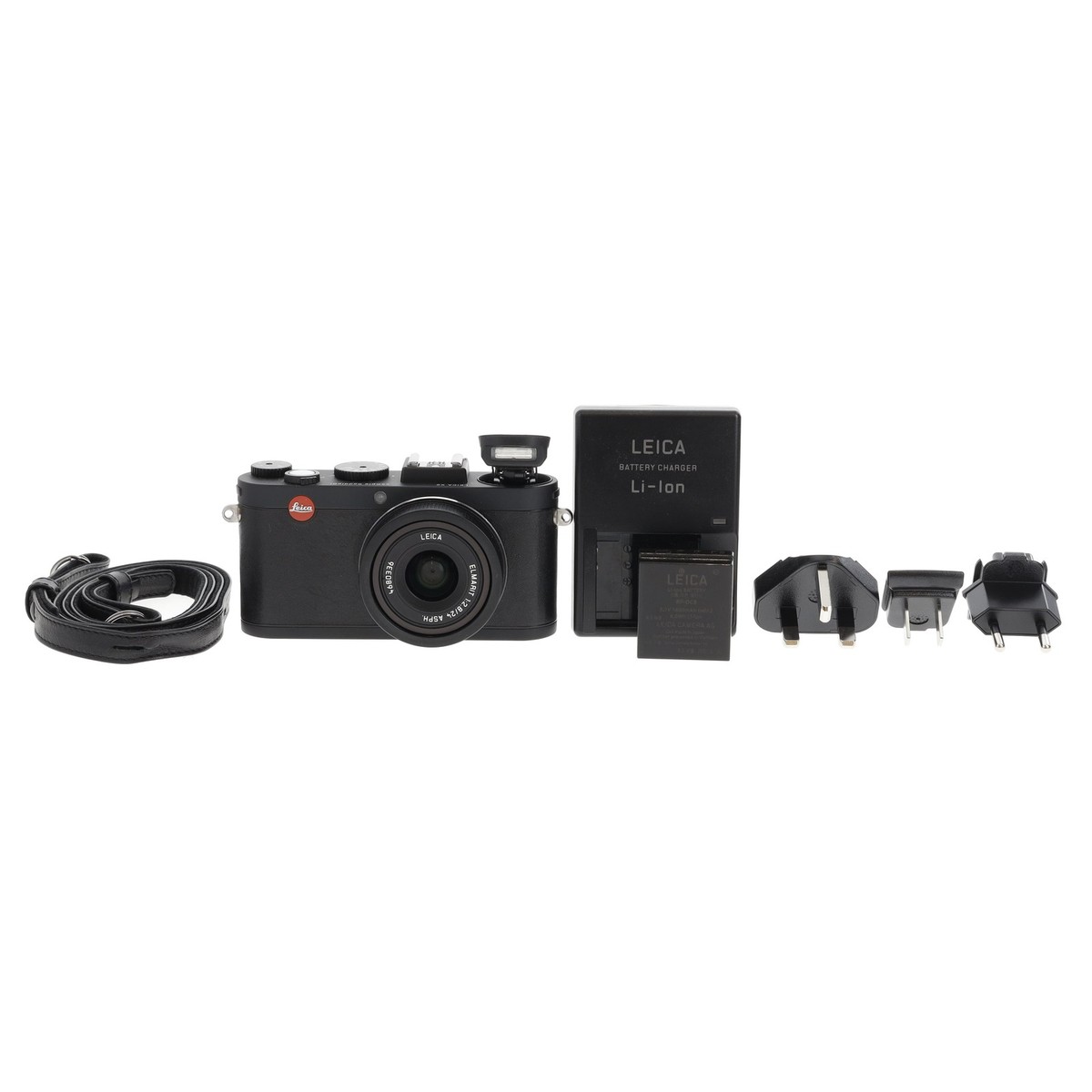 Leica X2 Digital Camera, Black (18456) (16.5MP) with Accessories