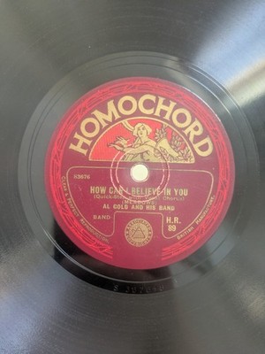 AL GOLD & BAND (NAT STAR) How Can I Believe In You / After To-night - Homochord