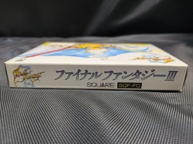 Final Fantasy III Cassette Famicom software with box and manual M2607